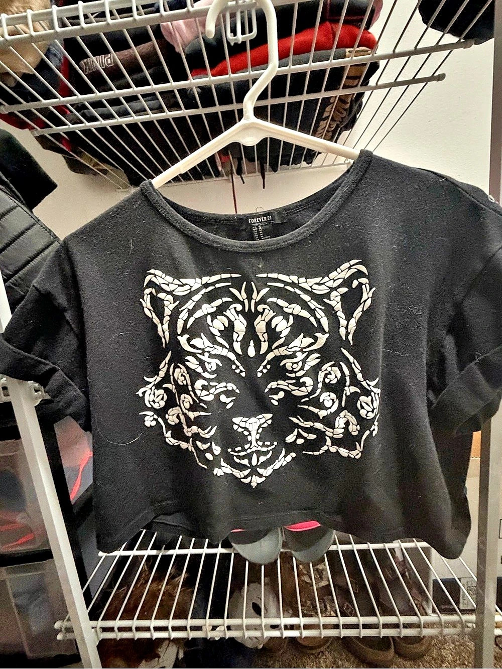 Forever 21 Tiger Graphic Short Sleeve Tee Size Medium